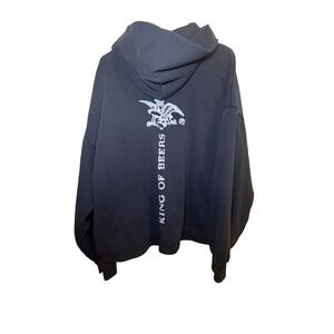 Budweiser BUD Hoodie Large Black PacSun 2024 King of Beers Pullover Sweatshirt